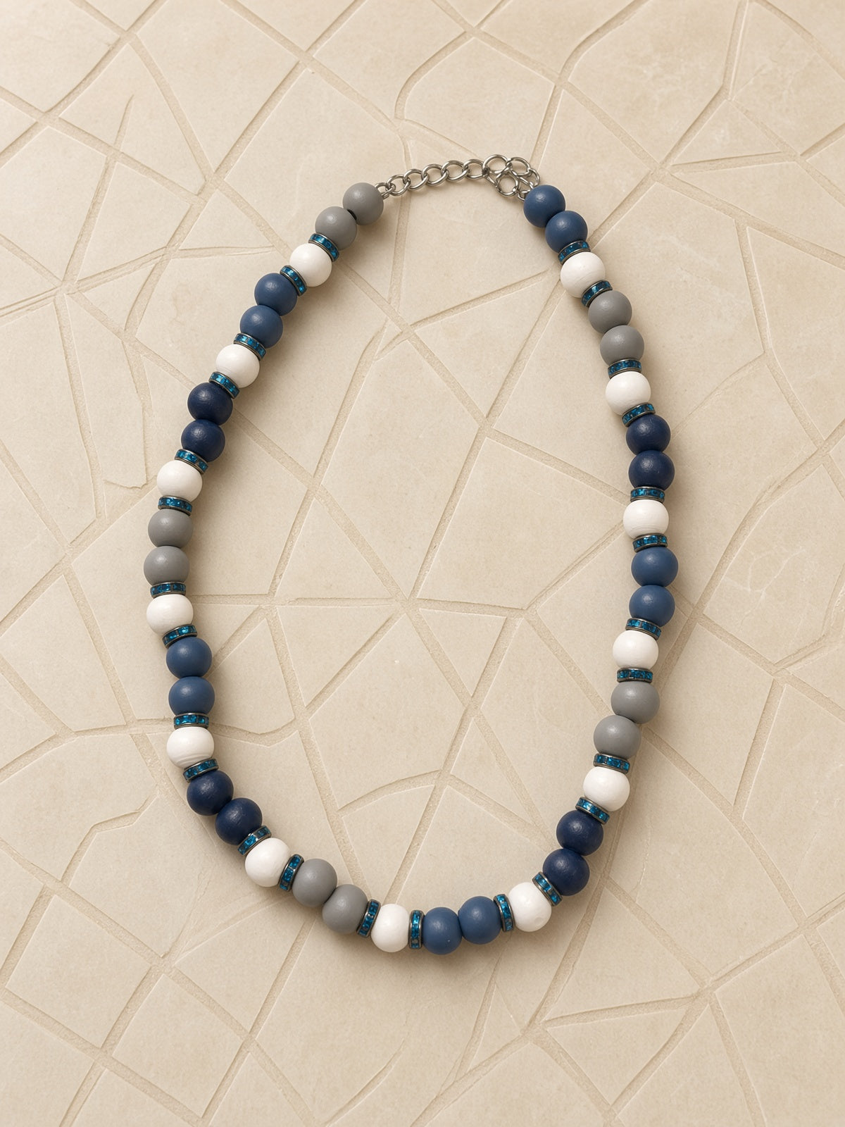 Collier Vague d’Azur -41à46 cm