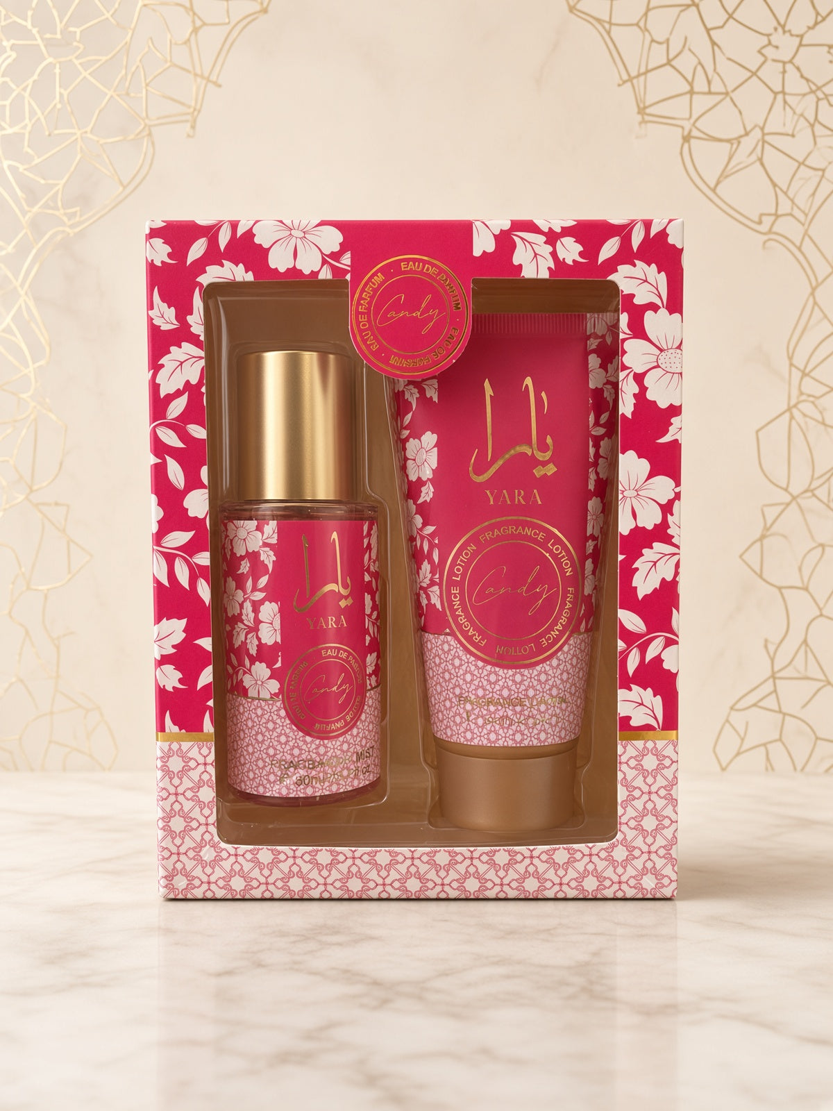 Coffret Yara- brume 80ml/ fragrance lotion 70ml