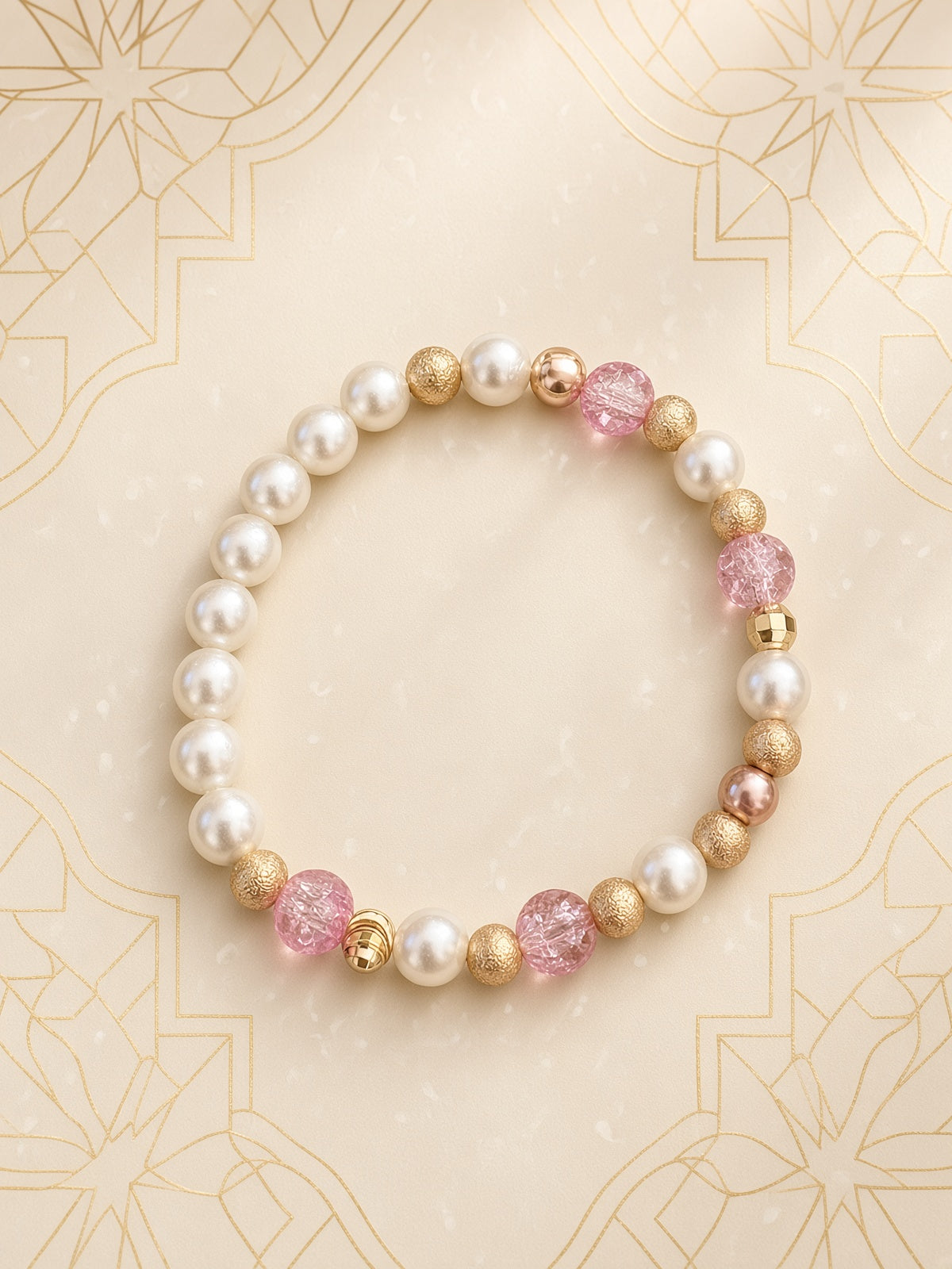 Bracelet Rose de Damas - 19cm