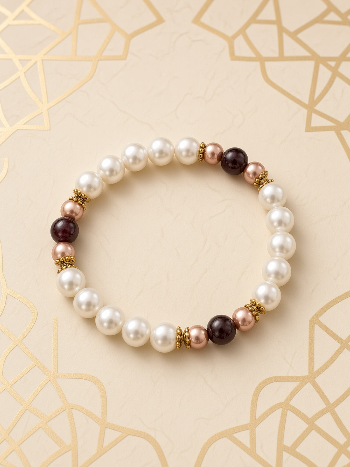 Bracelet Prune Royale  -20cm