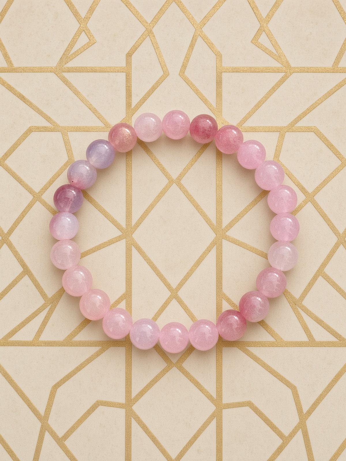 Bracelet Rose Poudré -19cm