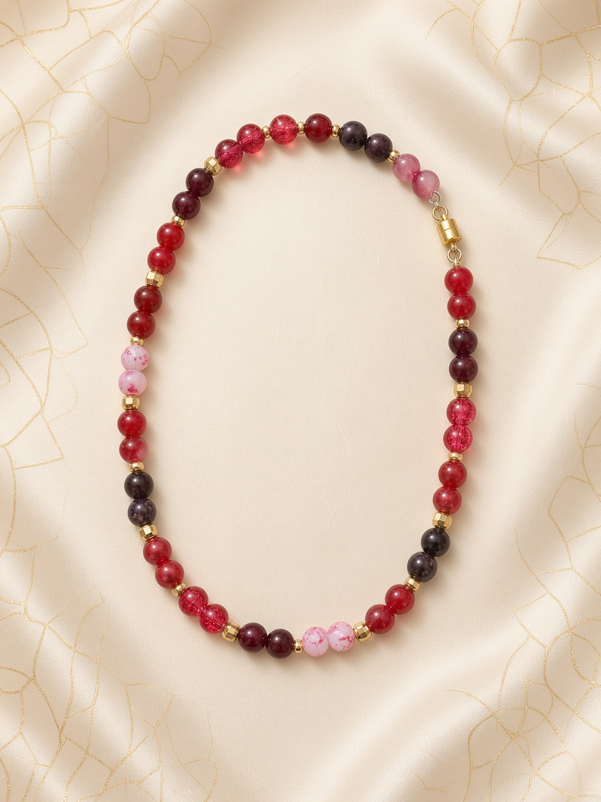 Collier Cerise Noire -37 cm