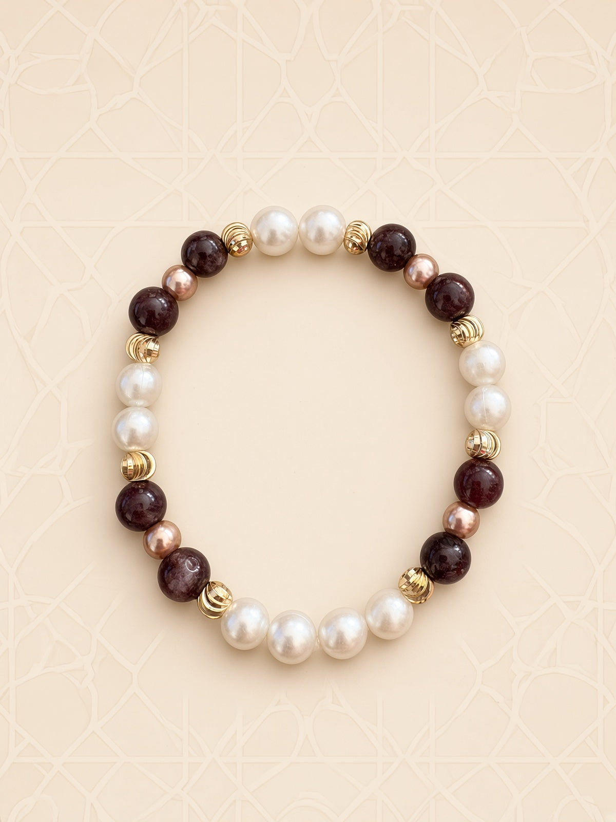 Bracelet Nuit Prune - 19 cm