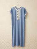 Djellaba bleu ciel
