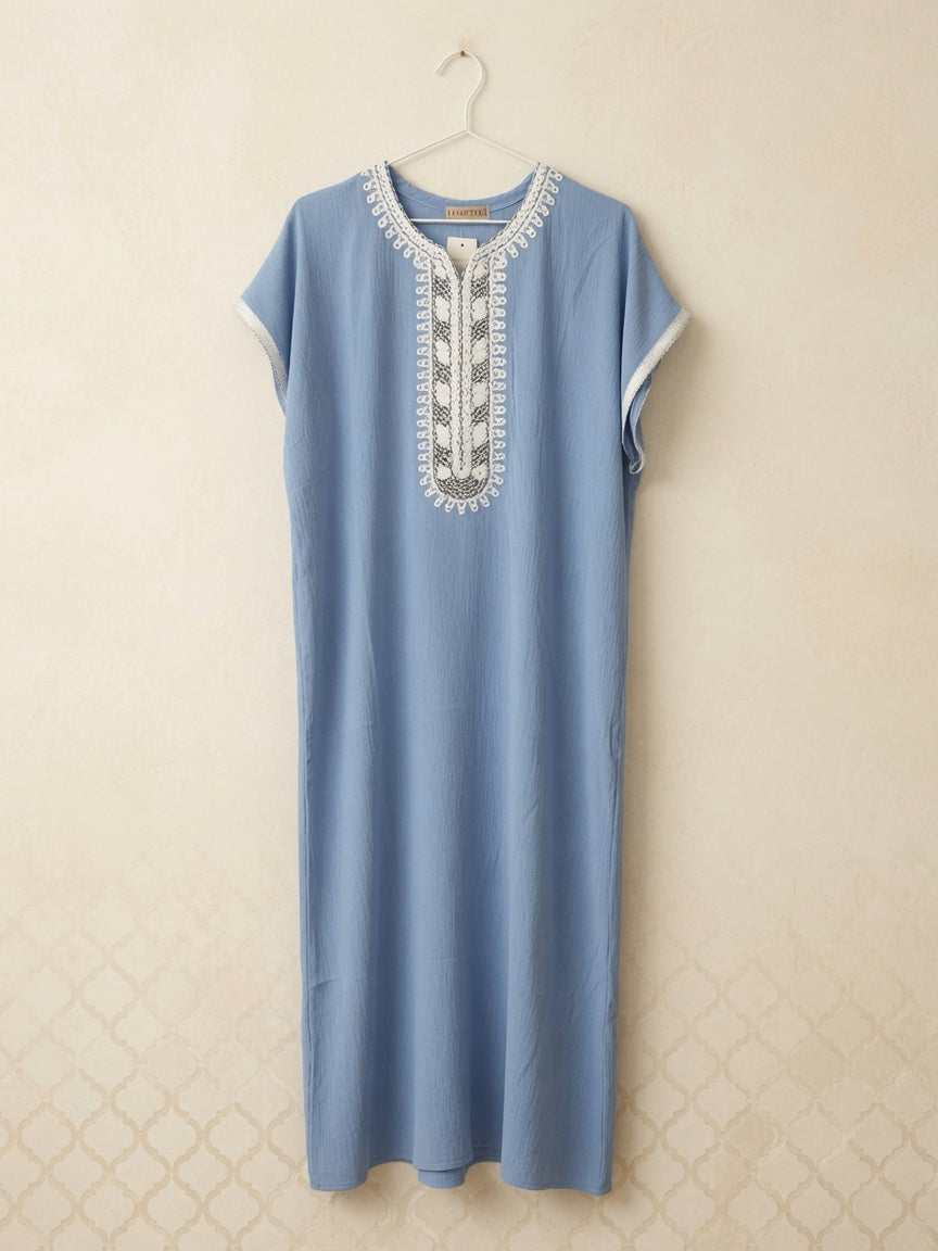 Djellaba bleu ciel