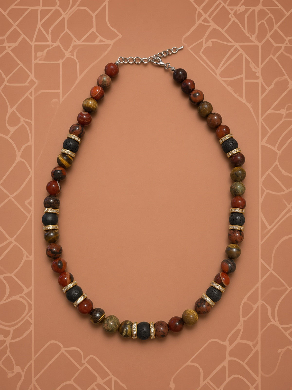 Collier Forêt d’Automne -44à49cm